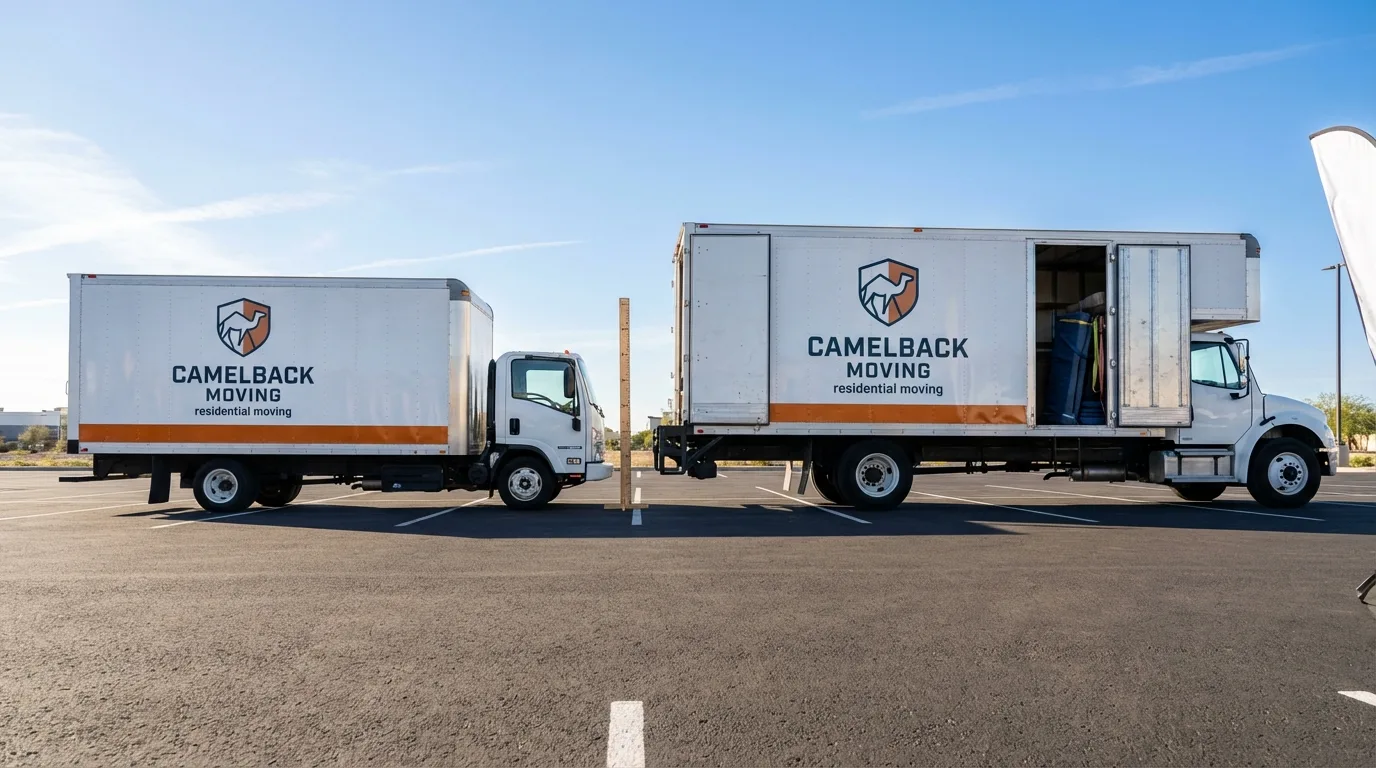 Moving truck size capacity guide in Monmouth Beach